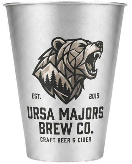 Ursa Majors Brew Co custom aluminum cup